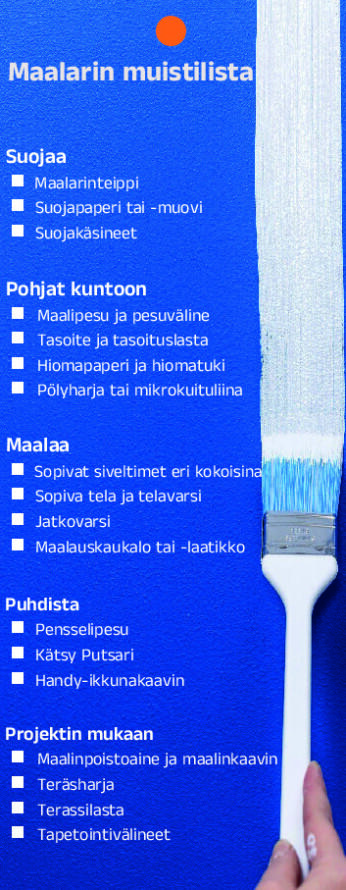 Maalarin muistilista